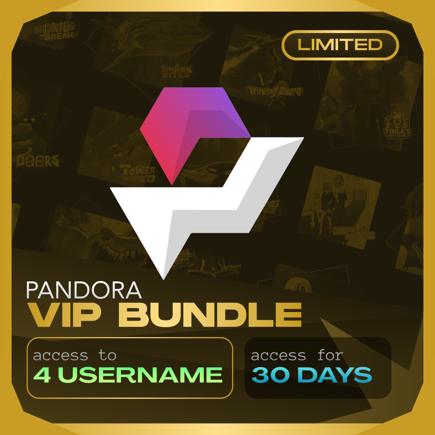 Pandora VIP Bundle 30 Days